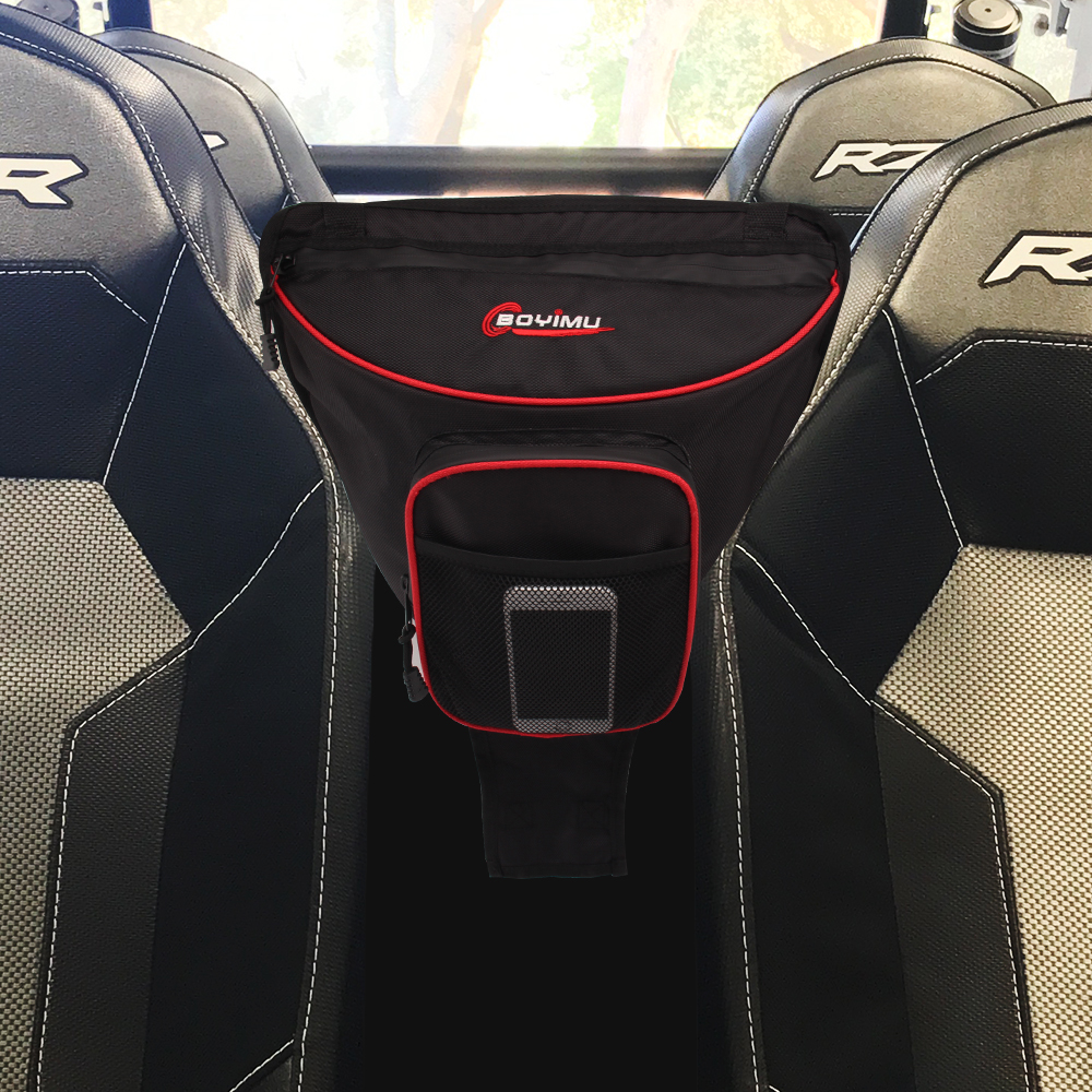 NICECNC UTV Center Seat Storage Bag – Polaris RZR 900 570 800 XP 1000 2014-2024 (1680D Oxford Fabric, 4L)