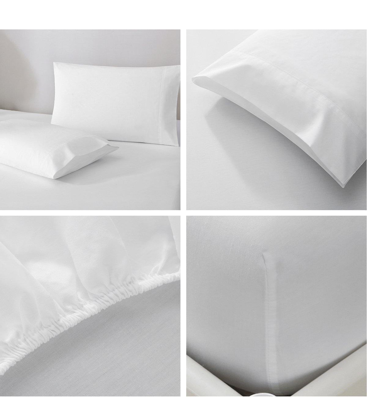 4 Pack FLAT & FITTED Sheet Sets Single/King Single/Double/Queen/King